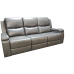 Manilla Grey Leather Gel Power Reclining Loveseat